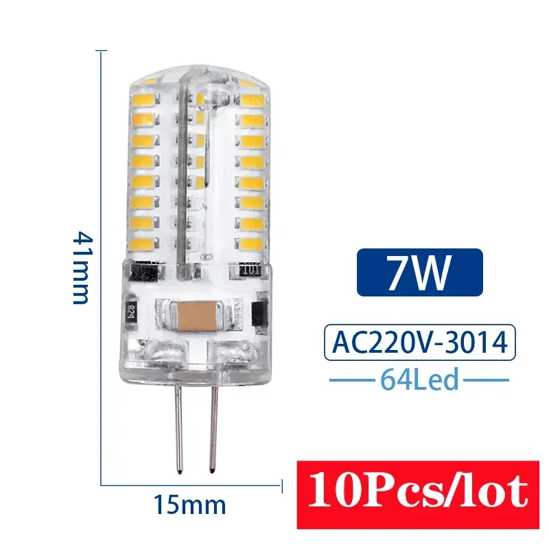 DEEMOPA 10 Teile/los G4 LED Lampe 2W 3W 4W 5W 7W 9W AC DC 12V 220V Mais Birne SMD2835 3014 360 Strahl Winkel Ersetzen Halogen Kronleuchter Lichter 9
