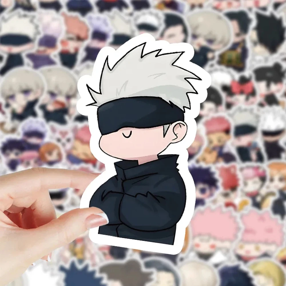 10/30/60PCS Kawaii Jujutsu Kaisen Cartoon Stickers Anime DIY Notebook Phone Water Bottle Waterproof Cute Kids Toy Decals Sticker