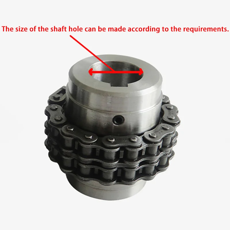 KC roller chain coupling,shaft couplings, mm,diameter,shaft coupler,keyway,bore,protective shell, cover, chain coupling