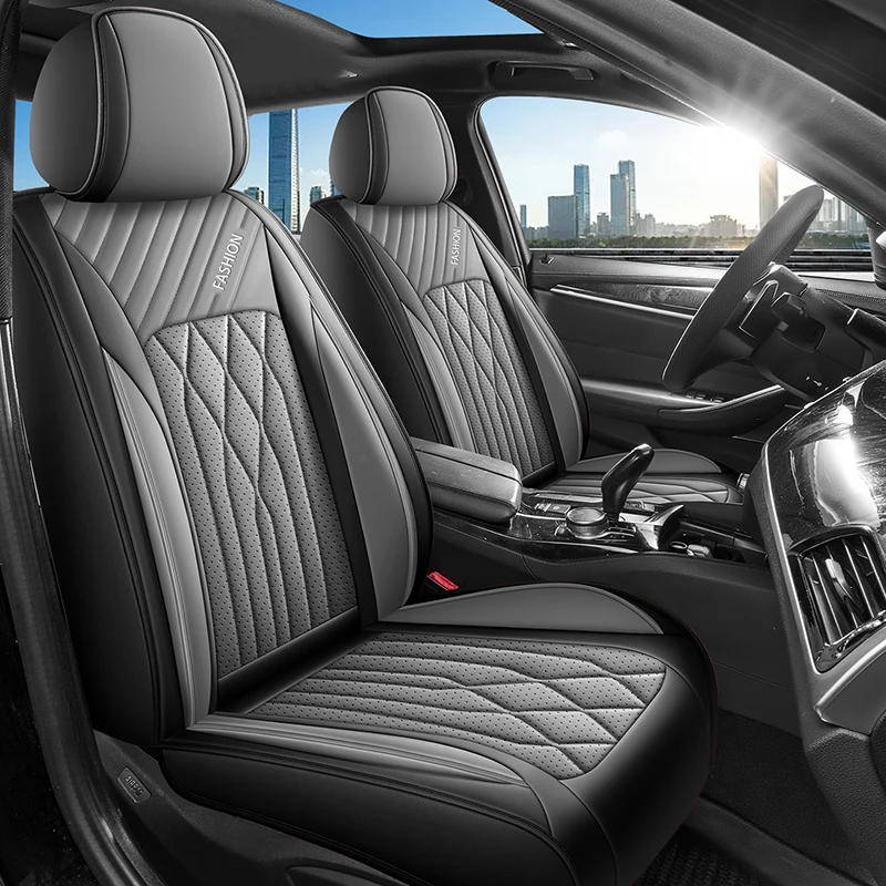 

Чехлы на передние 2 сиденья, роскошные, из искусственной кожи, полностью закрывающие, универсальные, дышащие и не душные, подходят для всех сезонов, идеально подходят для сидений, с 3D-поддержкой боковин, улучшают качество вождения, доступны в пяти цветах