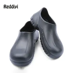 Hotel Kitchen Men Chef Shoes Super Anti-Slip Catering Kitchen Working Shoes Restaurant Cook Waterproof Wear-Resistant Slippers