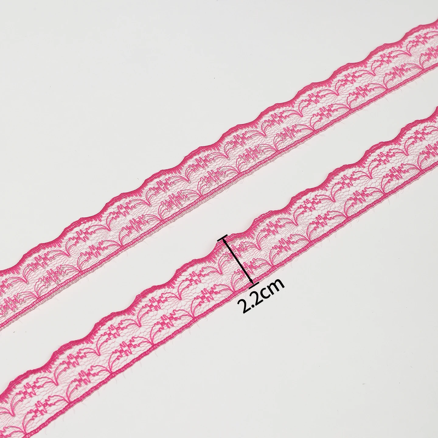 10Meters Lace Ribbon Bilateral Handicrafts Embroidered Net 2.2CM Lace Fabric Trim For Sewing Fabric Ribbon Skirt Accessories