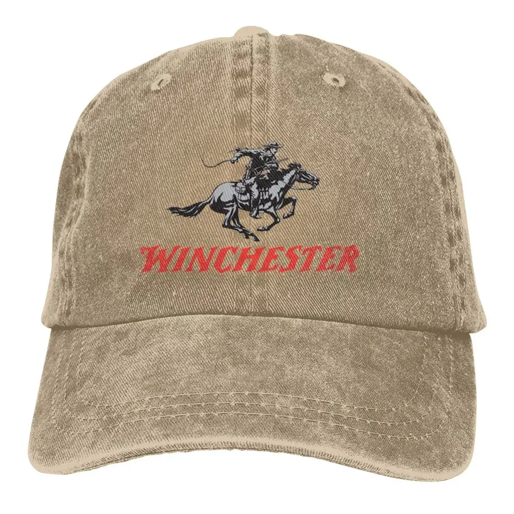 Winchester Horse Breathable Denim Washed Baseball Cap For Men Cool Womens Snapback Caps Hot Sale Sunscreen Hats