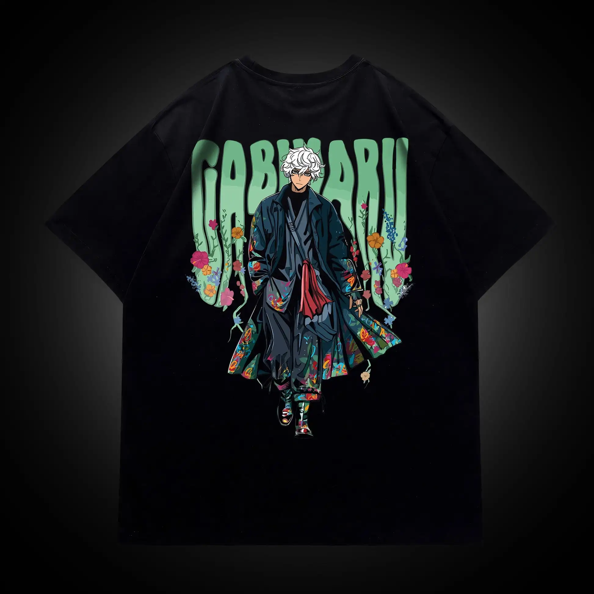 Gabimaru The Hollow T-shirt Men Women Oversized Streetwear Anime Graphic Short Sleeve Casual Loose Cotton Female Male Clothing