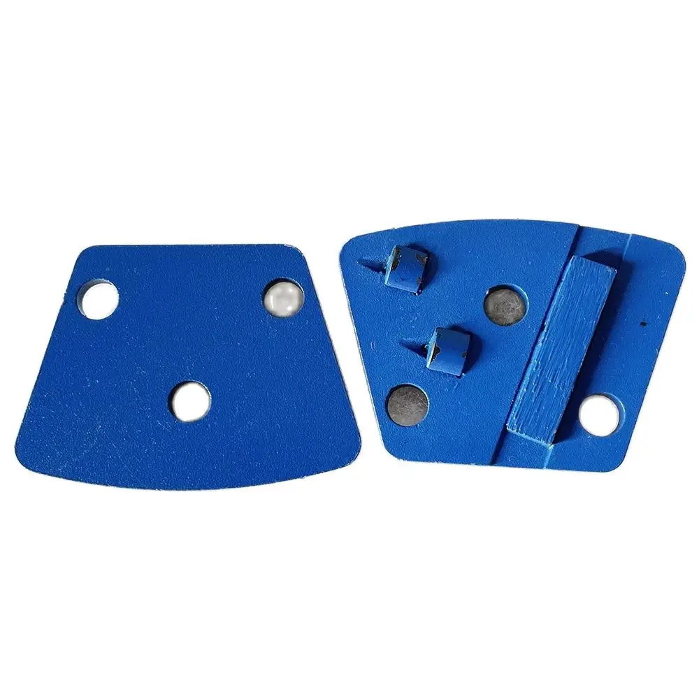 

6Pcs Trapezoid PCD Metal Pad Diamond Grinding Block For Grinding Marble Granite Stone Concrete Floor And Polishing Terrazzo