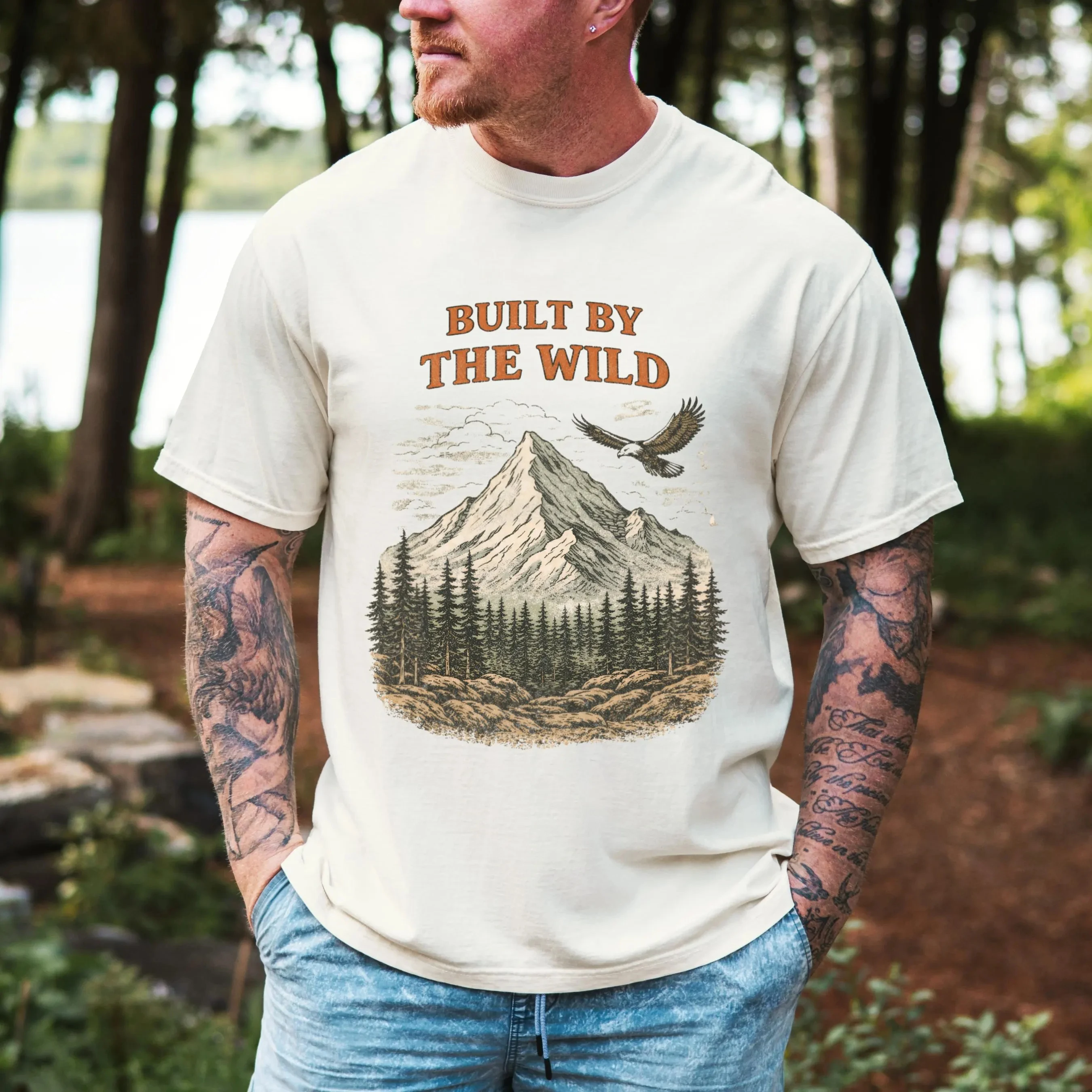 Outdoor Leisure Sports Casual T-shirt, Comfortable Color Shirt, Retro Forest Exploration Jacket, Suitable for Both Men and Women