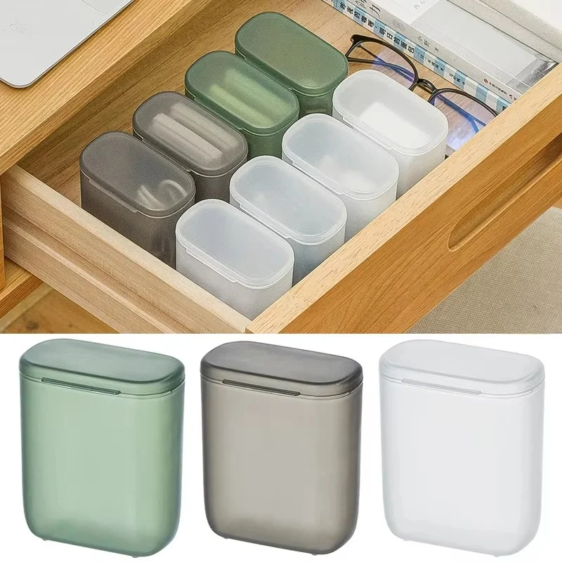 Desktop Data Cable Storage Box Portable Dustproof Mobile Phone Charger Box Transparent Cable Wire Container Box For Home Travel