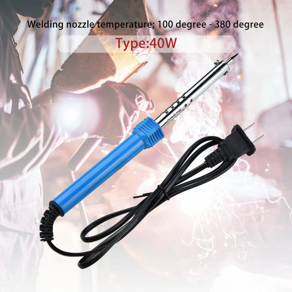 30W/40W/60W High Temperature Solder Welding Gun Electric Soldering Iron Tool Electric Iron Pencil Welding Tip US Plug