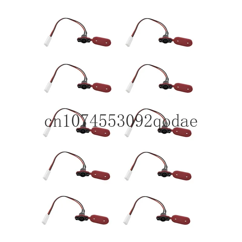 10 Pcs Power Charger Cord Cable Dust Plug With Magnetic Charging Port Plug Cover M365 M365 PRO/PRO2 Electric Scooter