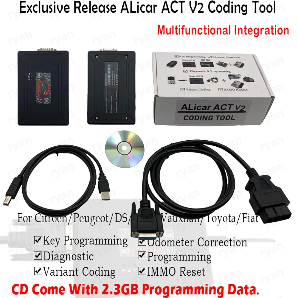 Exclusive Release ALicar ACT V2 Coding Tool fault backup codes key programming Tool obd OBD 2 Car Diagnostic Tool multi-purpose