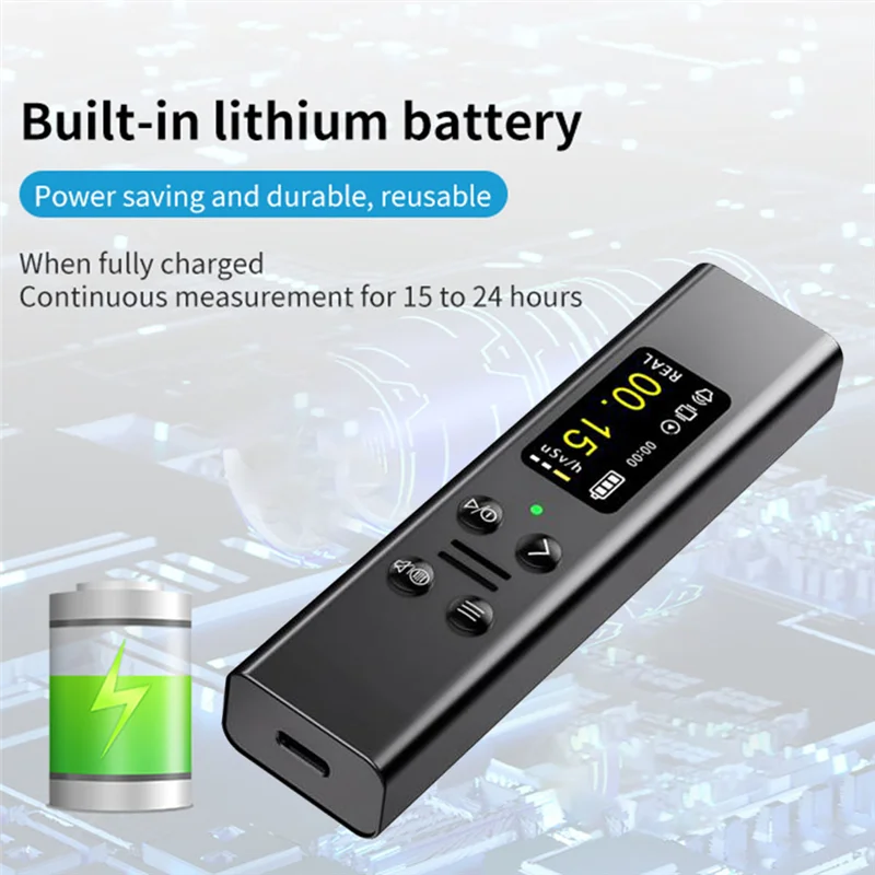 【جديد】كاشف الإشعاع النووي إنذار متعدد كاشف نووي عداد جيجر محمول لمراقبة الإشعاع