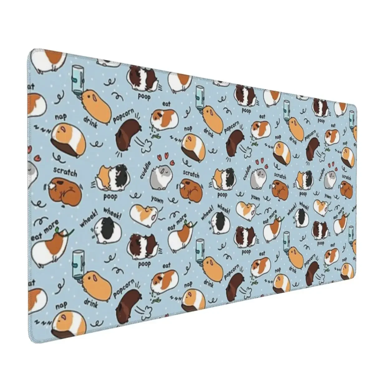 Guinea Pig Daily To-Do List Large Mouse Pad Computer Keyboard Mouse Mat Gamer PC Laptop Desk Mat Office Accessories Table Mats