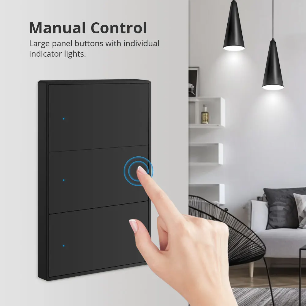 Zemismart Tuya WiFi 1 2 3 4 Gangs Wall Light Switch With Neutral  Alexa Google Home Voice Control US Interruptor Smart Life App