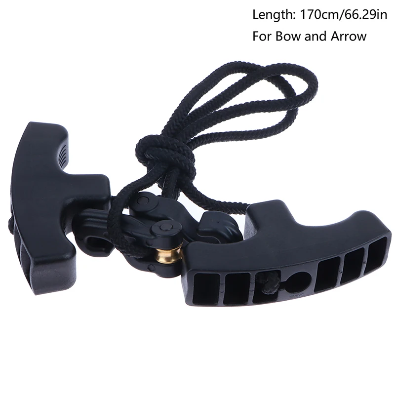 1pc Black Archery Crossbow Cocking Device Cross Bows Cocker Rope Double Handle Strings Crossbow Tool Accessories