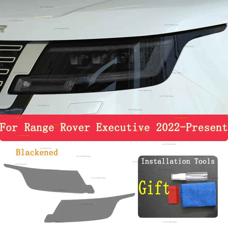 

For Range Rover Executive 2022 2023 Car Exterior Headlight Anti-scratch Front Lamp Tint TPU Protective Film Repair Accessories