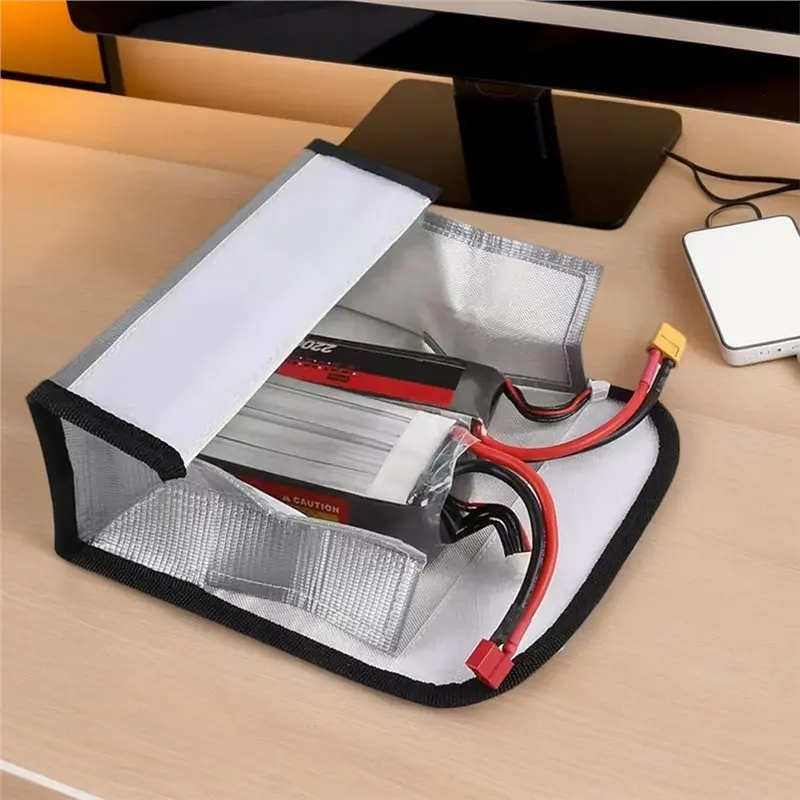 【HOT A69Z!】Fireproof Battery Bag For Lipo, 2Pcs, Explosion-Proof Safe Storage Protective Guard Pouch Functionality Safety