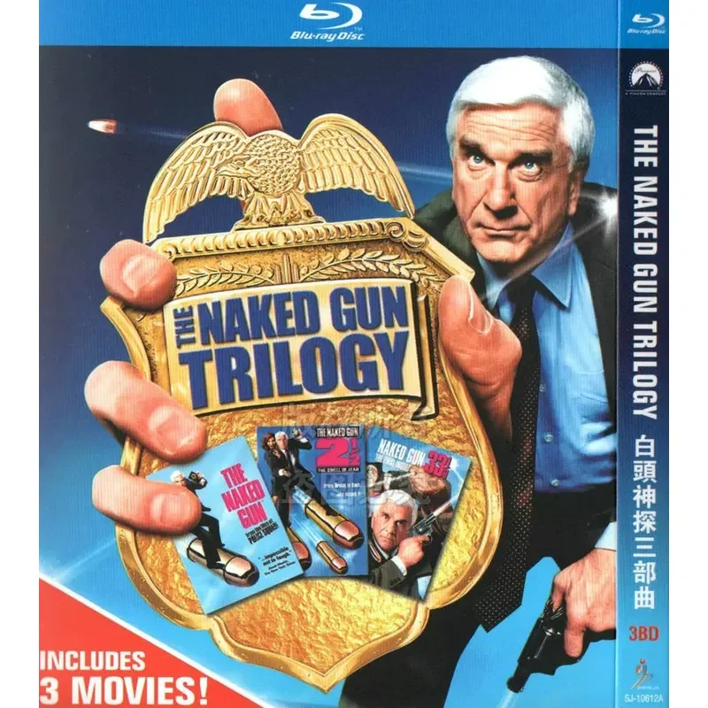 

American Action Comedy Crime Movie White-Headed Detective Trilogy BD 1080p High Definition Blu-ray 3 Discs