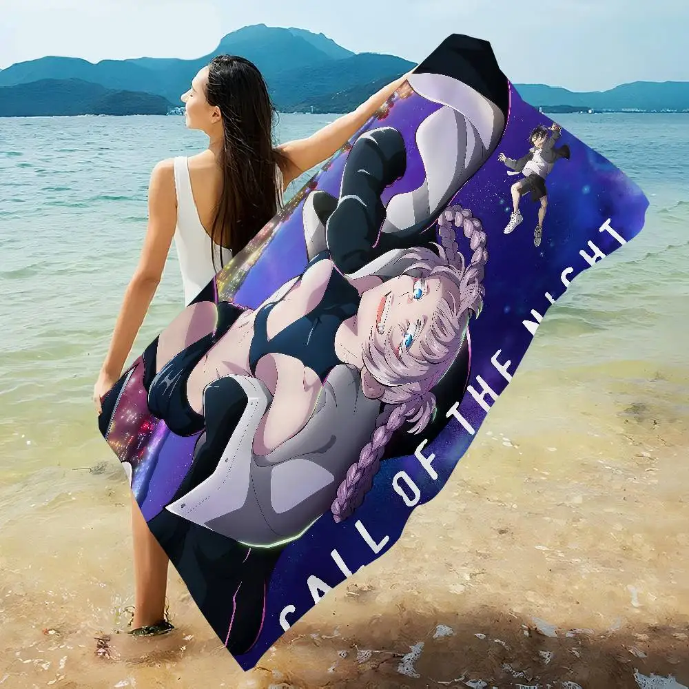 Call Night N-Nanakusa N-Nazuna Big Microfiber Beach Towels Quick Dry Towel Sand Beach Towels Pool Towel for Travel Swim Pool