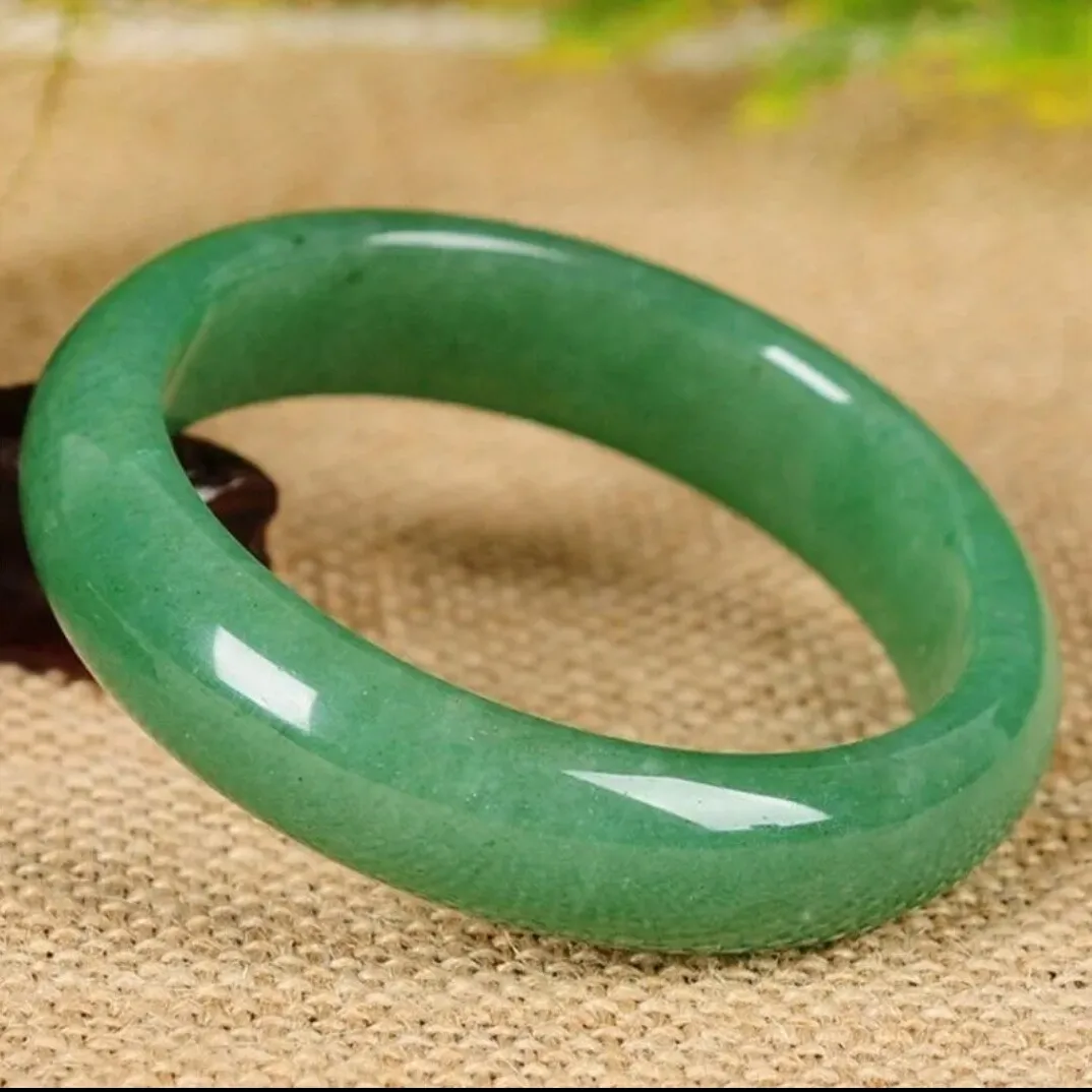 

9 Natural Myanmar Ice Jade Bracelet Full of Green Emperor Green