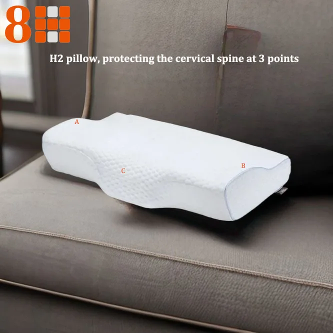 Youpin 8H H2 Flexible Memory Cotton Pillow Powerful Anti-Bacteria Release Stress Slow Re-Bouncing Protect the Cervical Spine