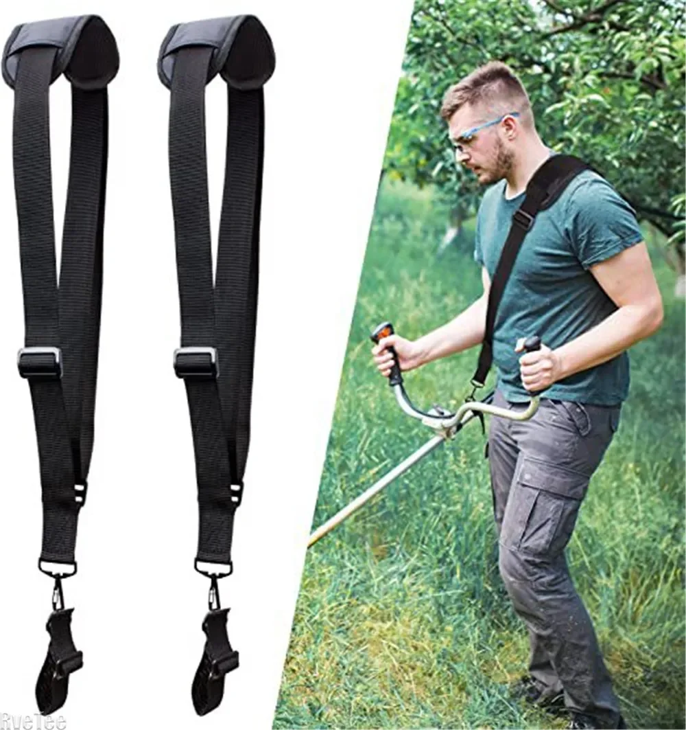 Grass Trimmer Shoulder Strap Adjustable Heavy Duty Single Harness Lawn Mower Brush Cutter Carry Belt