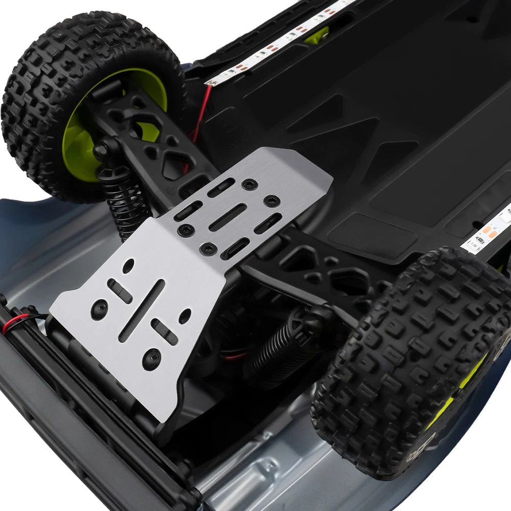 MIBIDAO フロントとリアシャーシアーマープロテクター 1/14 モハーベ Grom メガ 380 RC カーアップグレードパーツアクセサリー