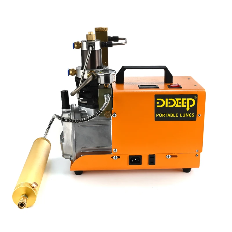 1800W High Pressure Electric Air Compressor 30MPA Water Cooled for Diving Oxygen Cylinders with Large Air Filter