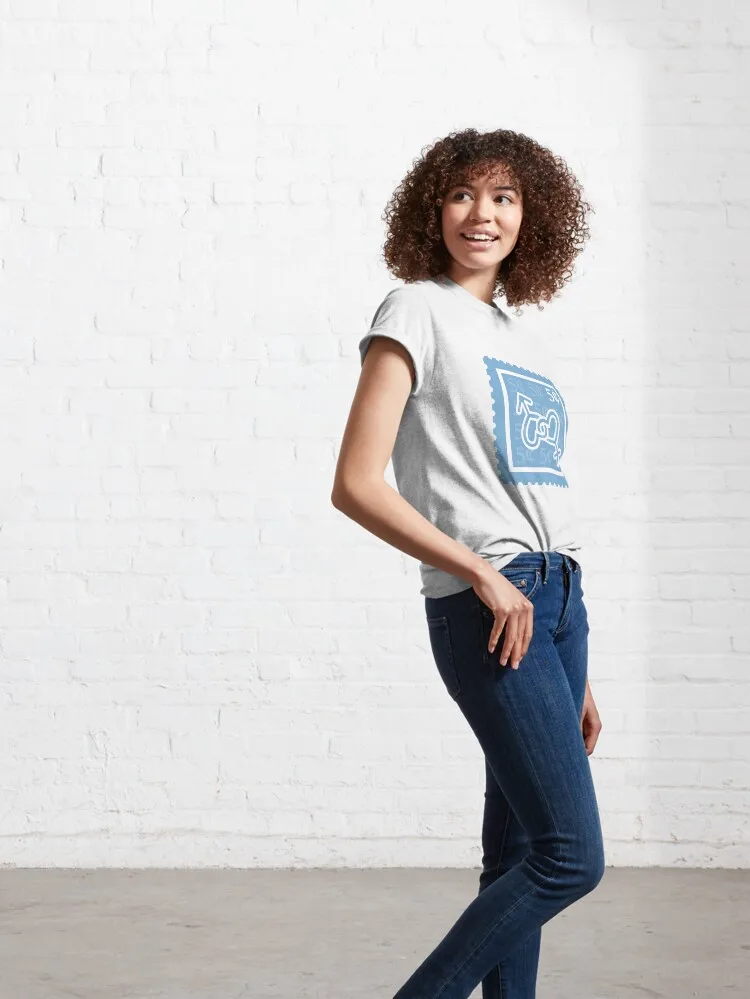 Gender Studies;Light Blue & White Stamps;College Womens Rights Major;Sexuality Equality Graduate School Class New Fashion Tees image 5