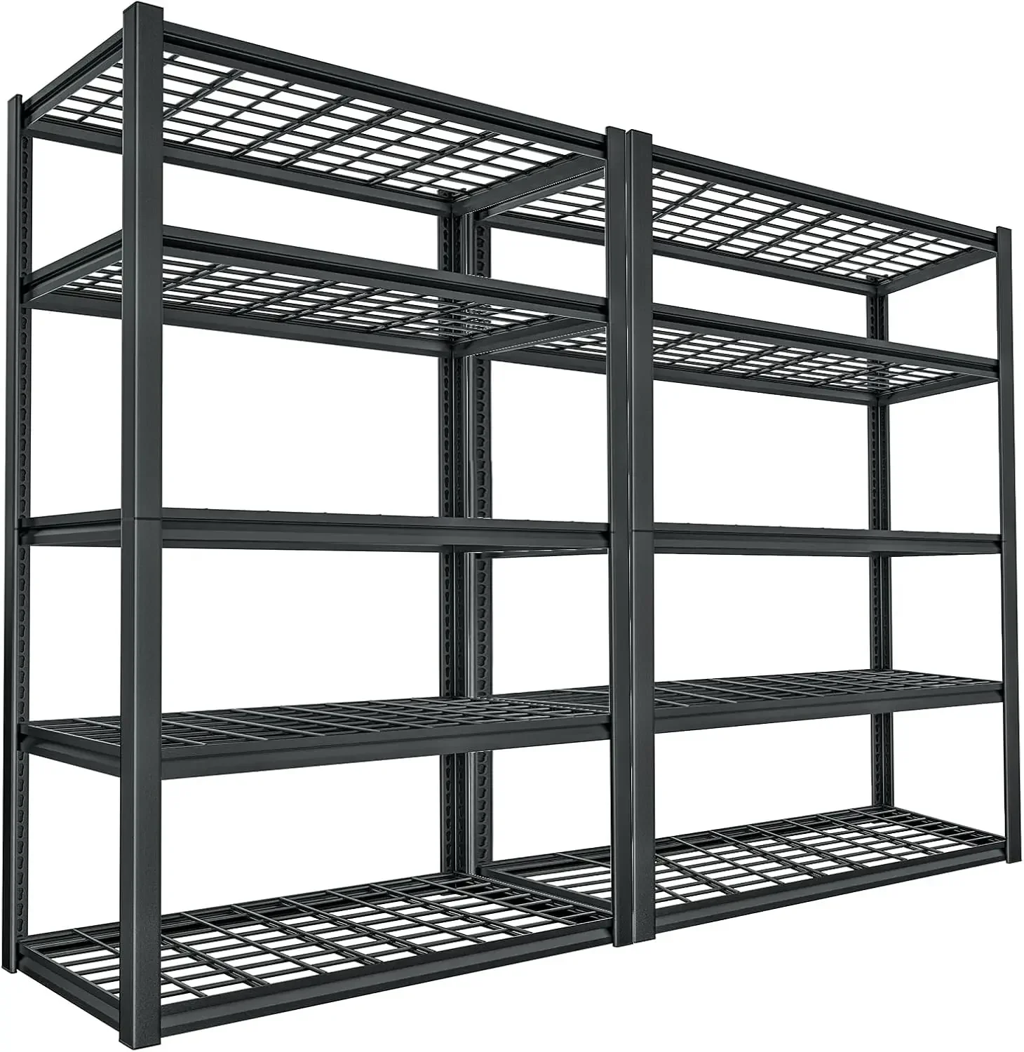 

Garage Storage Shelves 2500LBS Heavy Duty Shelving Unit 40” W Metal Shelves for Storage 72” H Garage Shelving Unit Adjust