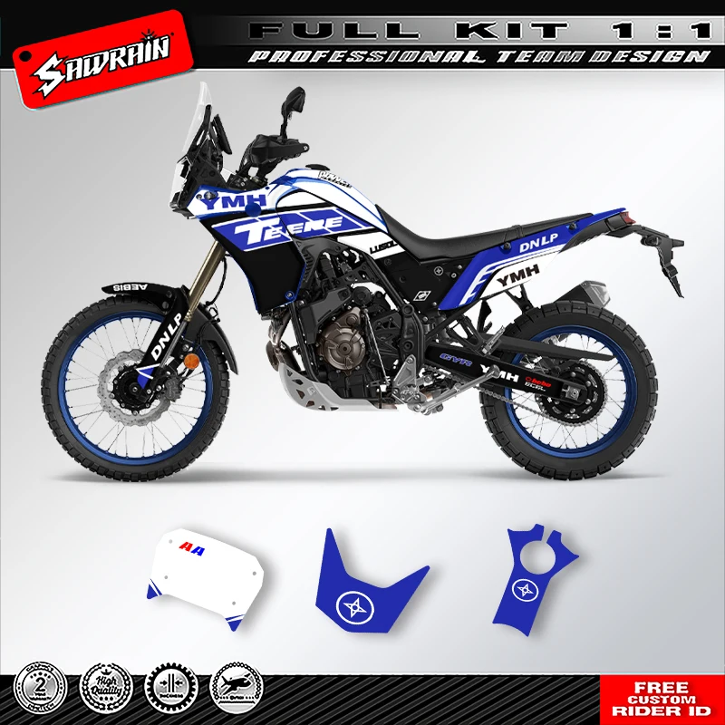 

Sawrain пользовательские мотоциклетные фоны Graphcis наклейки наборы для YAMAHA TENERE T700 2018 2019 2020 2021 2022 2023 001