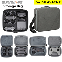 Sunnylife Storage Handbag for DJI Avata 2 Goggles 3 Portable Carrying Case Shoulder Bag for DJI Avata FPV Control 2 3 Travel Box