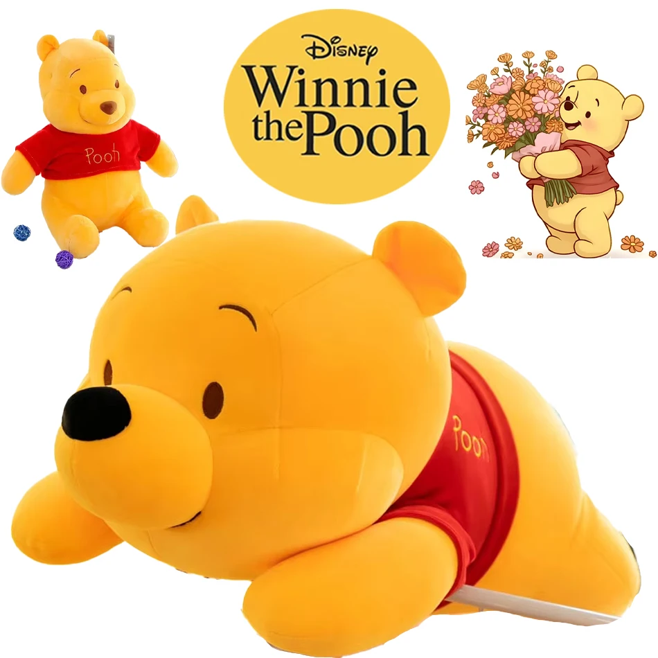 

Disney Winnie The Pooh Plush Toys Soft Stuffed Doll Anime Pillow Cartoon Pooh Bear Plush Doll Birthday Gift Xmas Gifts