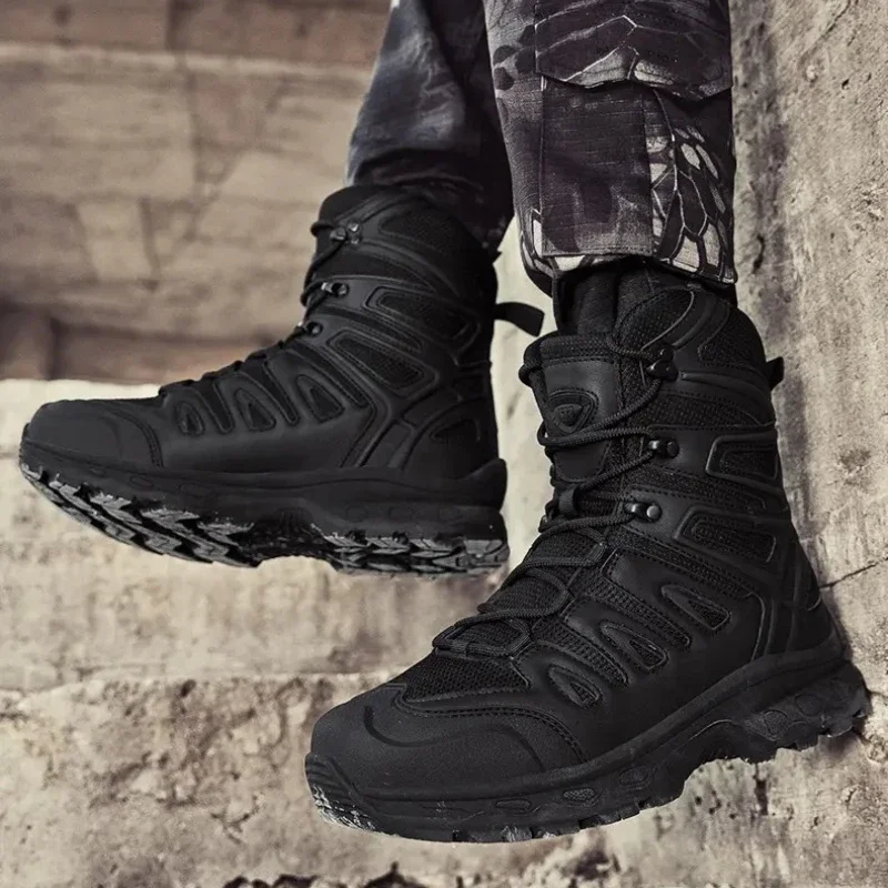 

Men's Large Size Outdoor Hiking Tactical Boots New Trendy Street Style Footwear for Training Hiking and Commuting Sizes 39 - 47