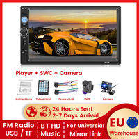 EU warehouse stock 7 Inch HD Touch Screen Car Multimedia Radio Player 7010B MP5 Camera for Honda Ford Hyundai Nissan Car Stereo