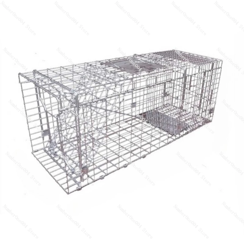 

Stainless Steel Animal Trap Cage Large Collapsible Automatic Continuous Rat Traps