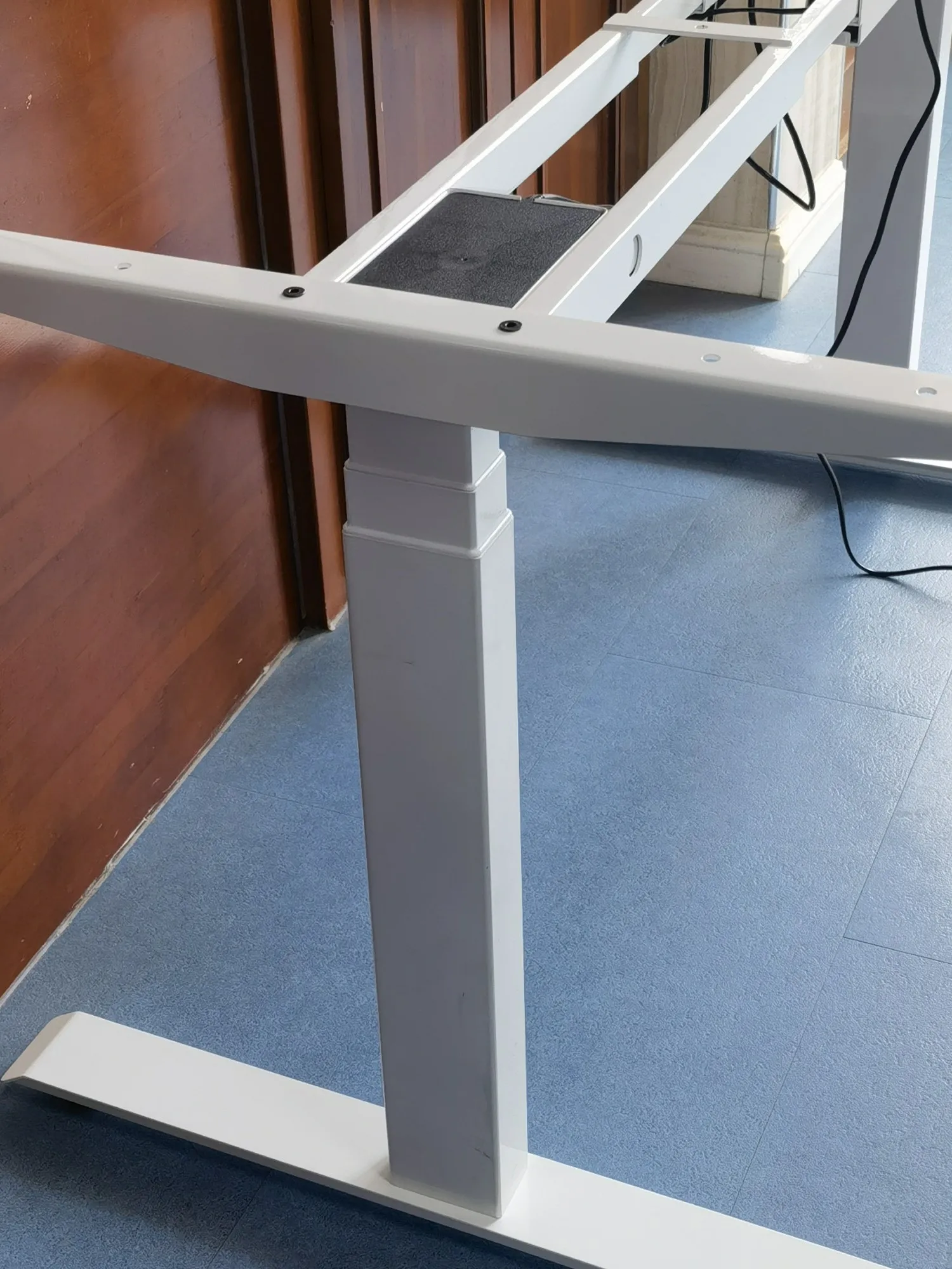 Frame Only Motorised Height Adjustable Office Desk Frame Dual Motor Electric Sit Standing Desk