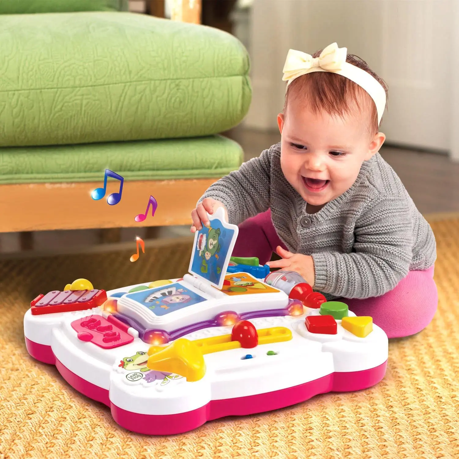 Interactive Musical Learning Table for Toddlers, Pink - 70+ Songs & Bilingual Play