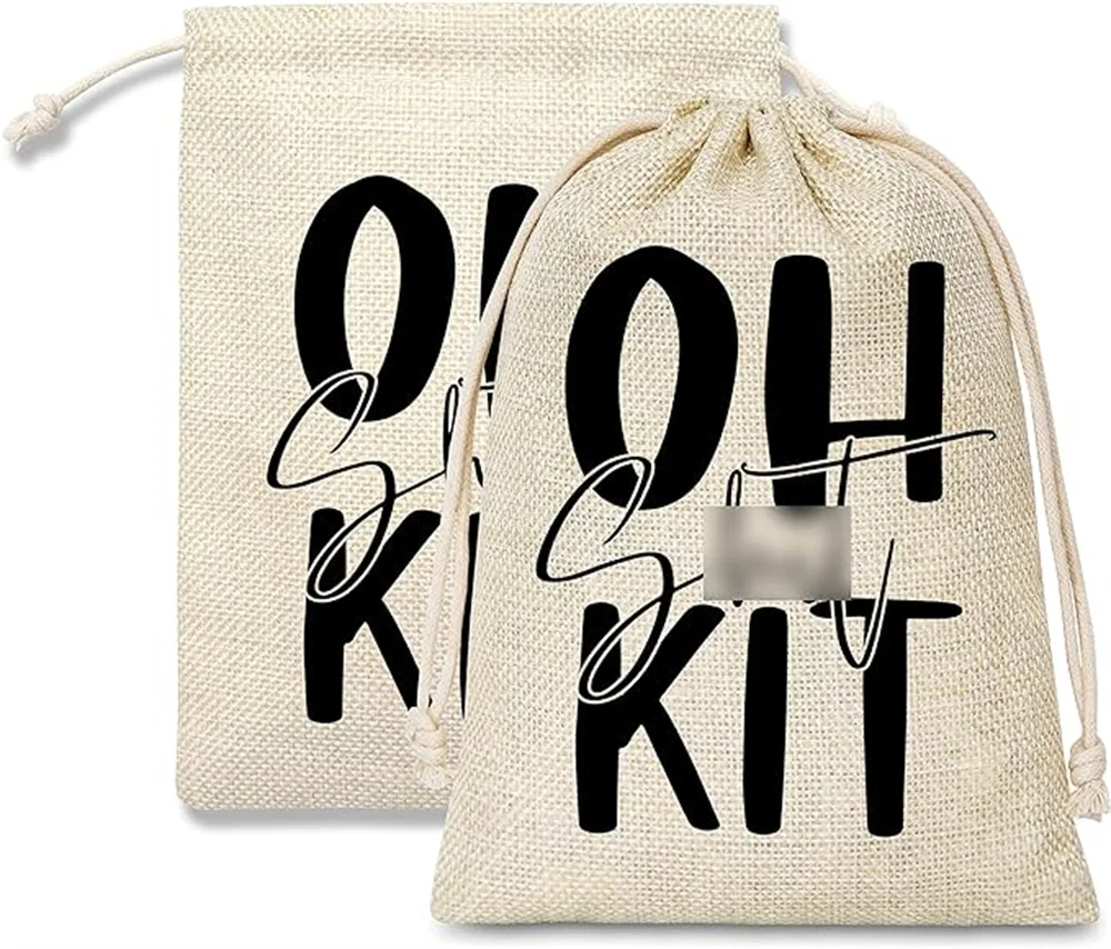 

Hangover Kit Bags, Girls Trip Survival Recovery Kit Bag With Drawstring, 5 Pcs Wedding Cotton Gift Bags, Bridal Shower/Bachelore