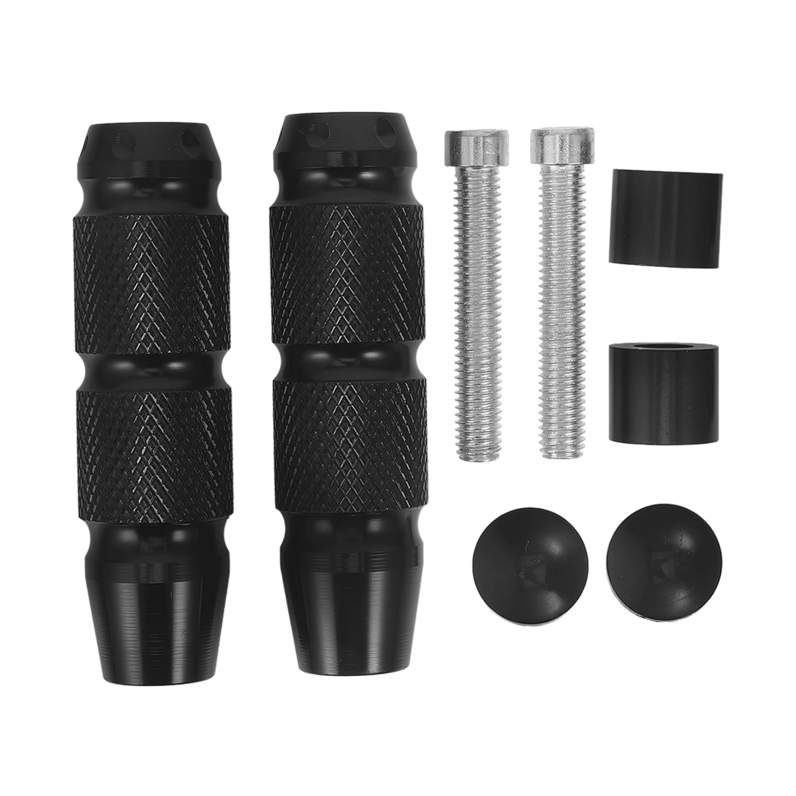 

2pcs Motorcycle Foot Pegs Rear Footrest Foot Support Peg Pedal Replacement For Rear Set Elevated Design Sturdy Durable