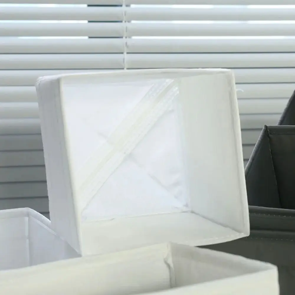 جديد النسيج الفن خزانة المنظم صناديق رمادي/أبيض/أرجواني خزانة قابلة للطي المنظم صندوق تخزين خزائن الملابس