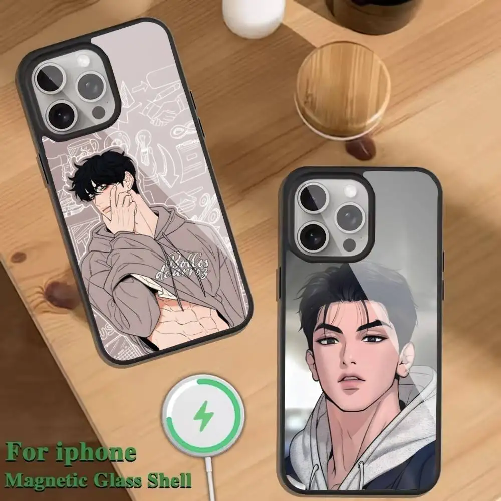 

J-Joo Jaekyung Phone Case For Magnetic Wireless Charge Cover For iphone 16 15 14 13 12 11 Pro Max Plus Coque