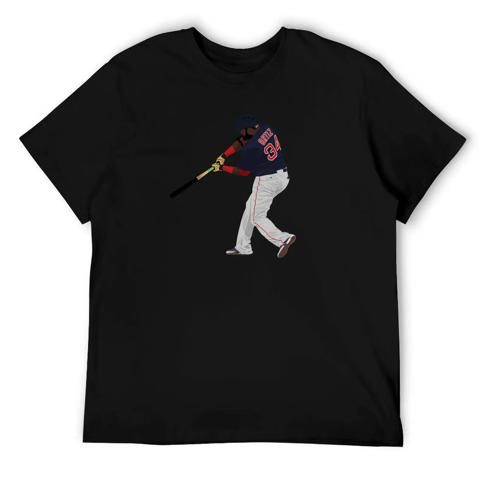 

David Ortiz T-Shirt cotton t shirts man 100% anime t shirts oversize T-Shirt