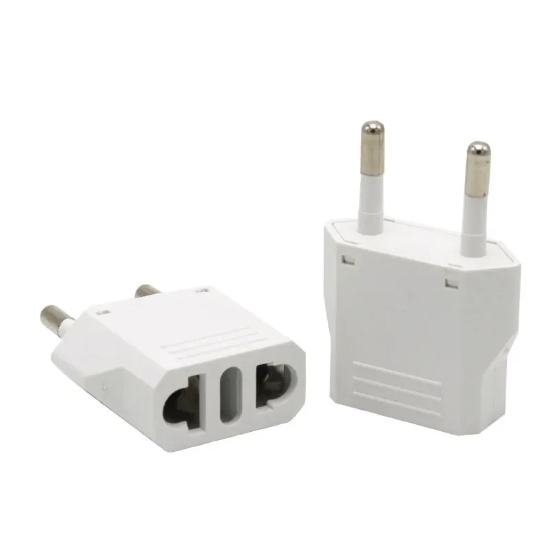 Mini adaptador de enchufe con conexión a tierra AU US a EU 6A, convertidor de enchufe europeo América a Australia, EE. UU. Euro, Conector de enchufe