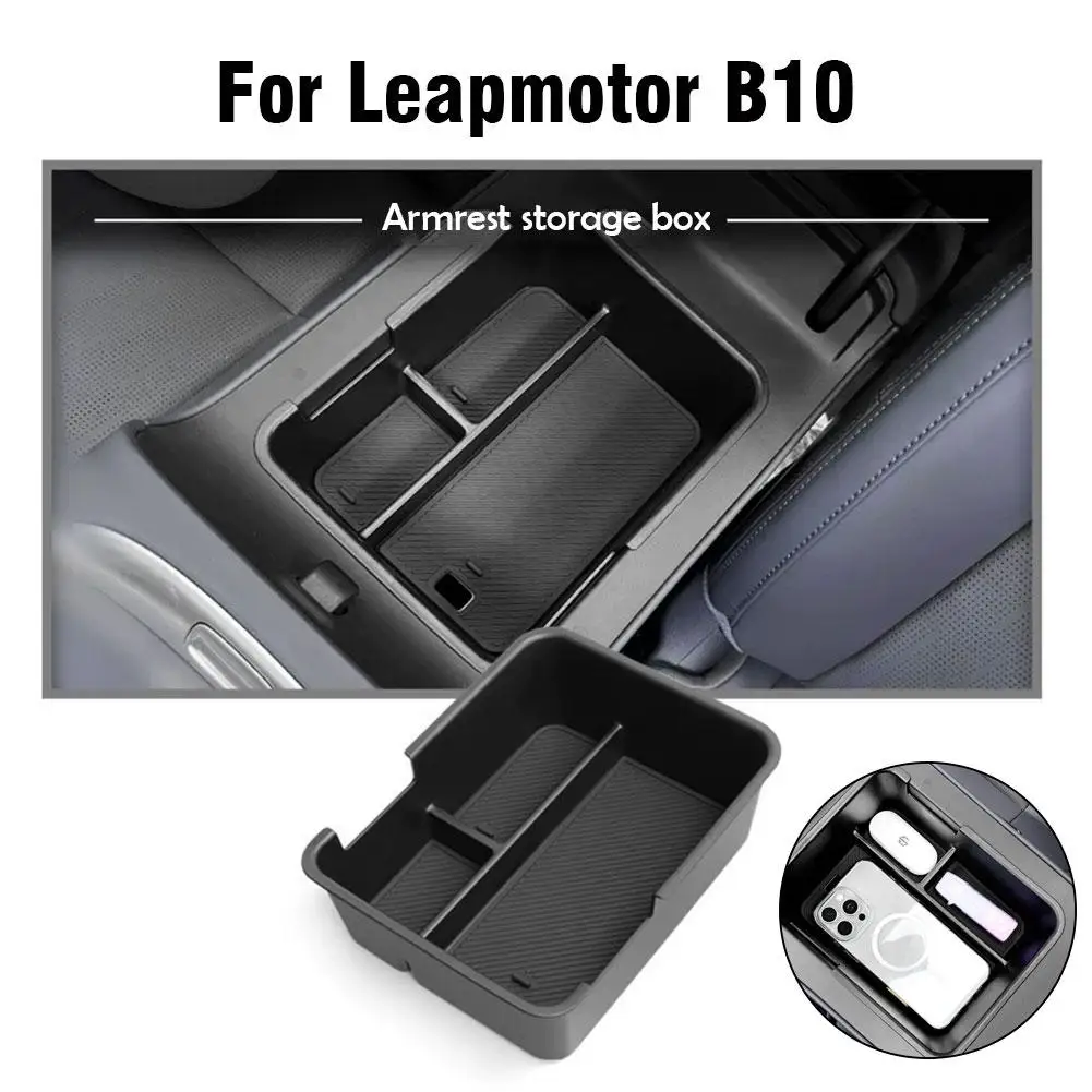 Central Console Armrest Box Storage Box for Leapmotor B10 Specialized Car Organizer Vehicle Storage Accessory Auto Modification