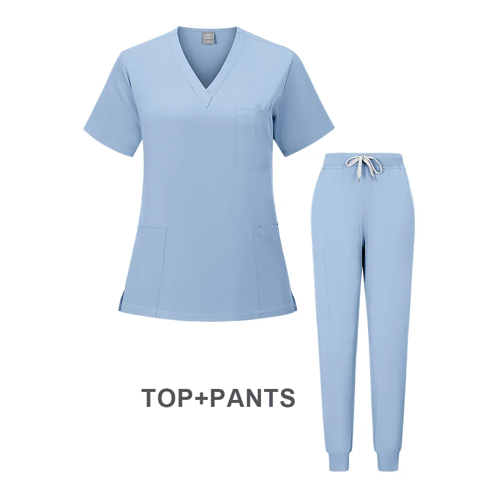 Surgical Uniform Woman Medical Scrub Sets Suit for Women Sanitary Manicurist Uniforms  Clothing Experiment  Nursing Kit