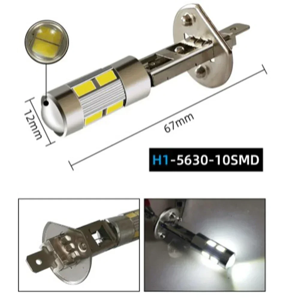 

Bright Spotlight Front Fog Light LED Lamp Beads 5630-33SMD 12V IP67 Protection 1500 Luminous Flux Aluminum Alloy