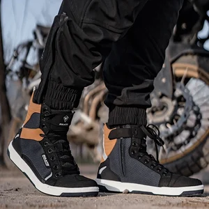 RESPRIBLE MOTORCY RESPIRABLE REDING SHOES High Cut Anti Fall Anti Sliding Knight Park Boots Parkour Shoes All Casual Boots Stations 6 Main Sales Motocross Boots - №1