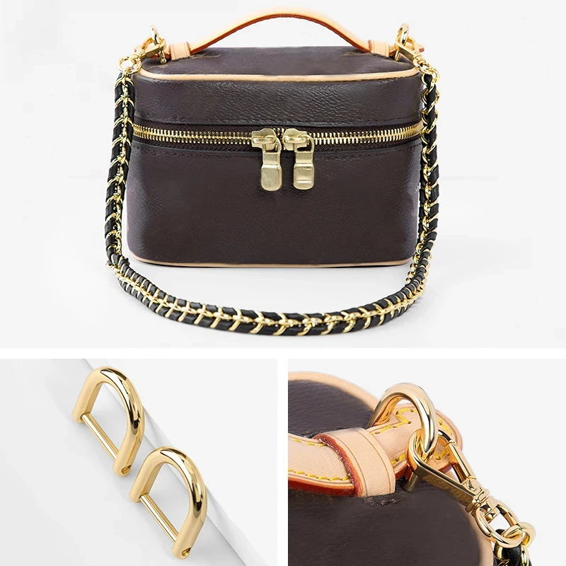 CRAZYSMITH 2pcs Detachable D Buckle Bag Straps Hardware Bag Accessories Zine Alloy Opening D Buckle Inner Diameter 13mm