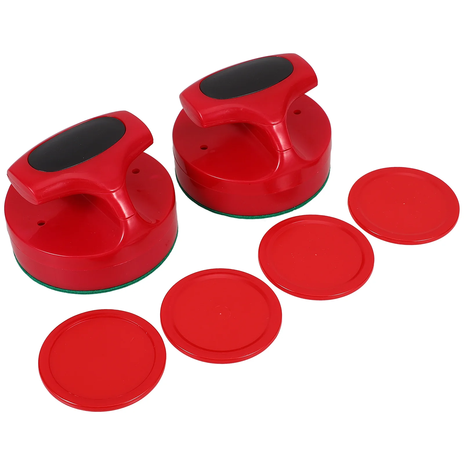 1 set di palette e dischi da hockey su ghiaccio di ricambio, accessori da tavolo da hockey resistenti per divertimenti in sala giochi al coperto