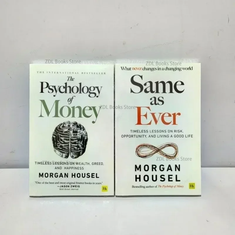 1 livre de Morgan Housel The sard of Money and Same As Ever, livre en livre broché anglais